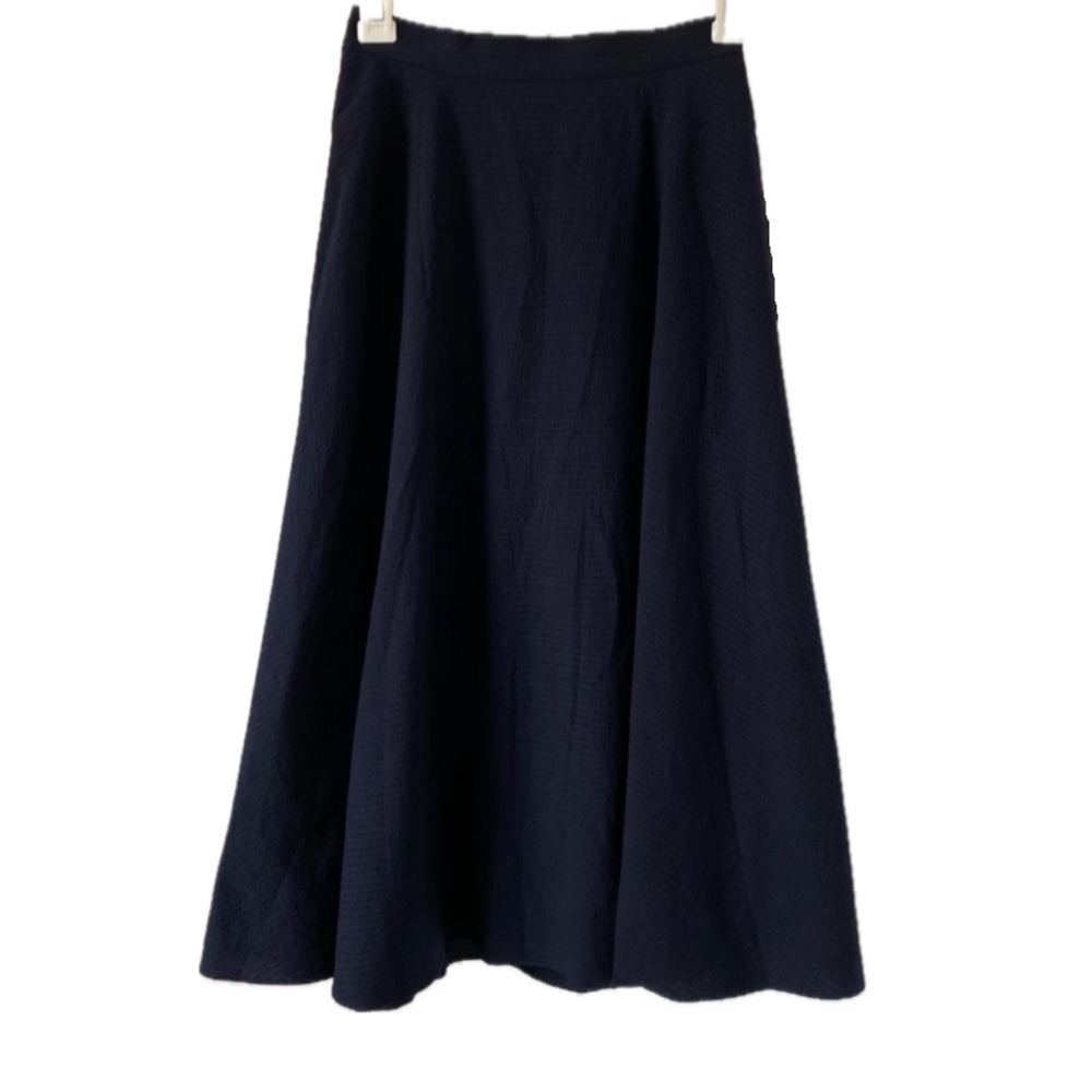 Uniqlo x JW Anderson Navy Blue Women's Midi Wrap Circular Skirt - Picture 4 of 7